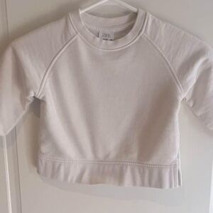 Zara Kids White Sweatshirt 18-24 months EUC